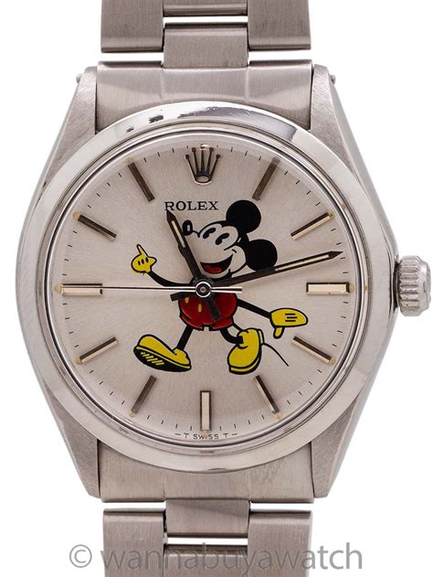 vintage mickey mouse rolex|Rolex oysterdate precision price.